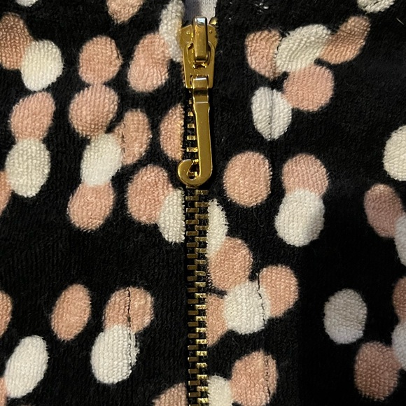 Juicy Couture Vintage Polkadot Terrycloth Zip Up Hoodie - Picture 5 of 6